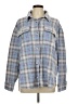 American Eagle Outfitters Plaid Blue Jacket Size L - photo 1