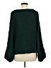 Express Solid Green Pullover Sweater Size M - photo 2