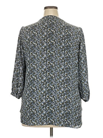 Rose + Olive 3/4 Sleeve Blouse (view 2)