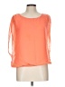 Maurices 100% Polyester Orange Short Sleeve Blouse Size L - photo 1