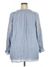 Cato 100% Rayon Blue 3/4 Sleeve Blouse Size 18 - photo 2