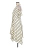 H By Halston 100% Polyester Stripes Ivory Casual Dress Size 6 - photo 5
