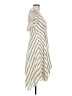 H By Halston 100% Polyester Stripes Ivory Casual Dress Size 6 - photo 4