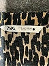 Zara Animal Print Brown Casual Dress Size S - photo 7