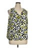 Nine West 100% Polyester Yellow Sleeveless Blouse Size XL - photo 1