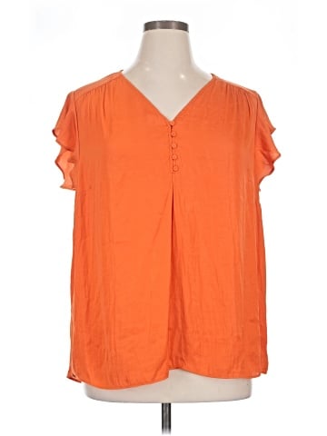 Jones New York Short Sleeve Blouse (view 1)