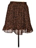 Sienna Sky 100% Polyester Animal Print Brown Casual Skirt Size M - photo 1