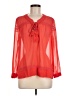 The Kooples Red Long Sleeve Blouse Size Med (2) - photo 1