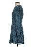 Mi ami 100% Polyester Animal Print Blue Casual Dress Size XXS - photo 5