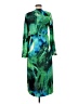 DKNY 100% Polyester Print Green Cocktail Dress Size 6 - photo 2