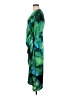 DKNY 100% Polyester Print Green Cocktail Dress Size 6 - photo 5