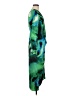 DKNY 100% Polyester Print Green Cocktail Dress Size 6 - photo 4