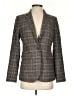 Banana Republic Plaid Gray Wool Blazer Size 2 - photo 1