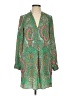 Zara 100% Polyester Paisley Green Casual Dress Size S - photo 1
