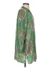 Zara 100% Polyester Paisley Green Casual Dress Size S - photo 4