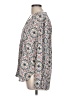 Ann Taylor LOFT 100% Rayon Print Ivory Long Sleeve Blouse Size L - photo 5