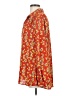 CAbi 100% Polyester Floral Orange Long Sleeve Blouse Size S - photo 5