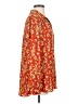 CAbi 100% Polyester Floral Orange Long Sleeve Blouse Size S - photo 4