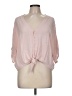 Express 100% Rayon Pink 3/4 Sleeve Blouse Size M - photo 1
