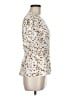 Everleigh 100% Polyester Ivory Short Sleeve Blouse Size M - photo 4