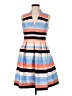 Vince Camuto 100% Polyester Stripes Blue Casual Dress Size 6 - photo 1