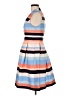 Vince Camuto 100% Polyester Stripes Blue Casual Dress Size 6 - photo 5
