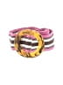 J.Crew 100% Polyester Stripes Pink Belt Size S - photo 1
