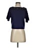 Line & Dot Blue Short Sleeve Top Size XS - photo 1