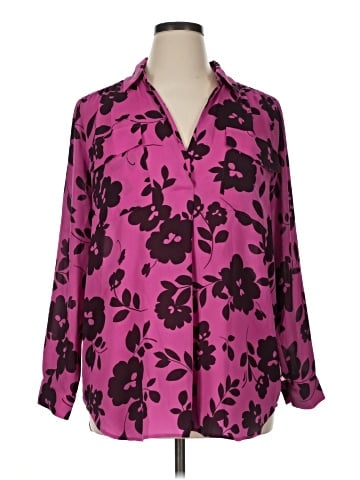 Ann Taylor Long Sleeve Blouse (view 1)