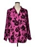 Ann Taylor 100% Polyester Floral Pink Long Sleeve Blouse Size XL - photo 1