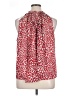 Ann Taylor LOFT 100% Polyester Red Sleeveless Blouse Size XL - photo 2