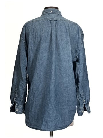 Madewell Denim Button-Down Collar Oversized Shirt (view 2)