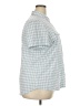 Eddie Bauer Checkered-gingham Blue Short Sleeve Blouse Size 2X - photo 4