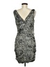 Express 100% Nylon Animal Print Gray Cocktail Dress Size 8 - photo 2