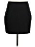 Express Solid Black Casual Skirt Size 4 - photo 1