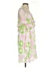 Ganni 100% Polyester Tropical Pink Green Cocktail Dress Size 34 waist - photo 4
