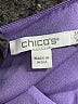 Chico's 100% Polyester Purple 3/4 Sleeve Blouse Size XL (3.5) - photo 7