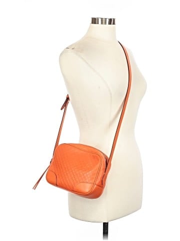 Gucci Outlet Leather Microguccissima Mini Bree Messenger Crossbody (view 2)