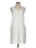 Very J Solid White Casual Dress Size S - photo 1