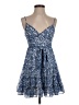 B. Darlin 100% Polyester Floral Blue Cocktail Dress Size 1 - 2 - photo 1