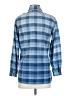 Current/Elliott 100% Cotton Plaid Blue Long Sleeve Button-Down Shirt Size Sm (1) - photo 2