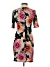 Eliza J Floral Black Cocktail Dress Size 4 (petite) - photo 2