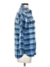 Current/Elliott 100% Cotton Plaid Blue Long Sleeve Button-Down Shirt Size Sm (1) - photo 4