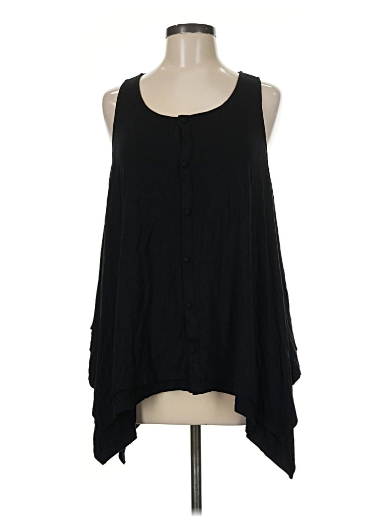 Pre-owned Wdny Tank Top Black Strapless Neckline Tops