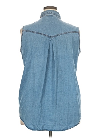Venezia Sleeveless Button-Down Shirt (view 2)