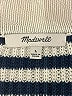 Madewell 100% Cotton Stripes Ivory Pullover Sweater Size L - photo 7