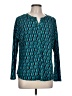 Dana Buchman Teal Long Sleeve Blouse Size L - photo 1