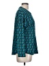 Dana Buchman Teal Long Sleeve Blouse Size L - photo 4