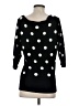 White House Black Market Polka Dots Black Pullover Sweater Size S - photo 2