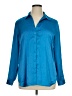 Ann Taylor 100% Polyester Blue Long Sleeve Blouse Size XL - photo 1